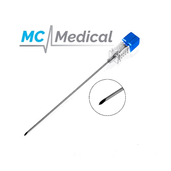 Aguja Espinal Biselada G-23 X 90Mm. Mc Medical