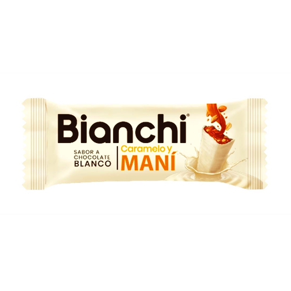 Bianchi Caramelo Chocolate Blanco Con Mani X 25Gr.