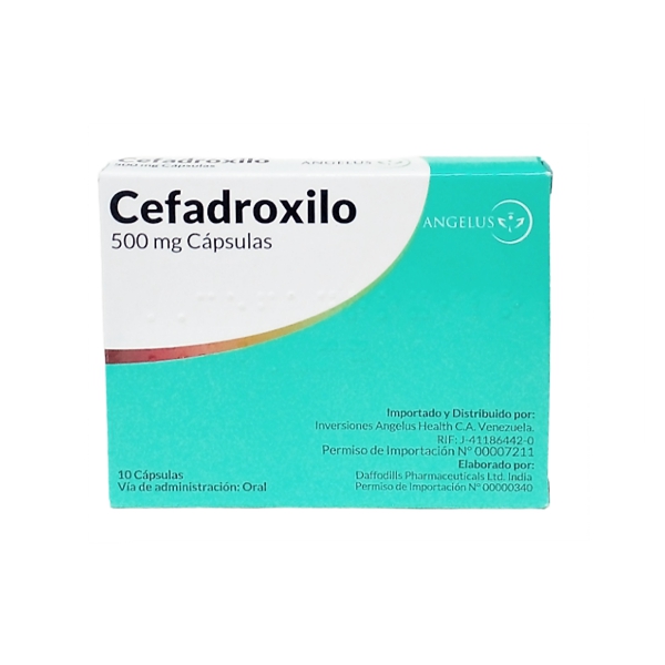 Cefadroxilo 500Mg X 10 Tabletas Angelus