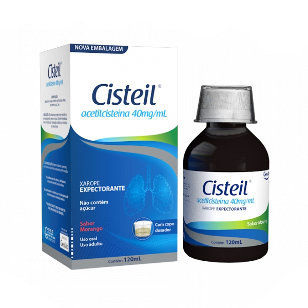 Cisteil Acetilcisteina Jarabe Adulto 40Mg/Ml X 120Ml .Geolab