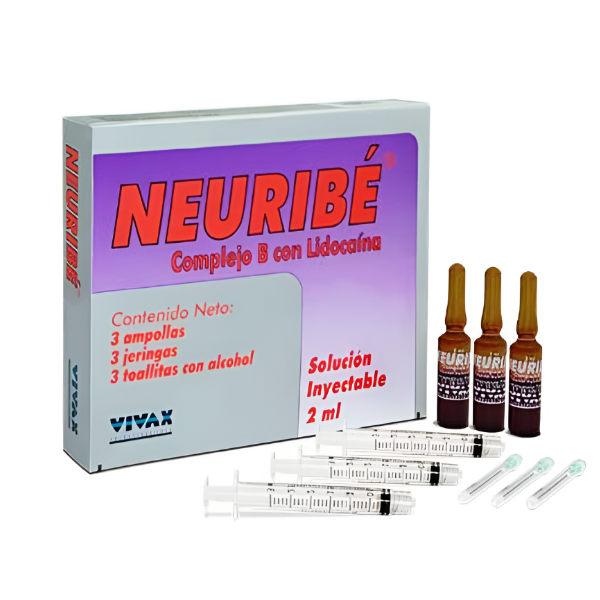 Neuribe Complejo B 2Ml/I.M. Kit. X 3 Ampollas Vivax