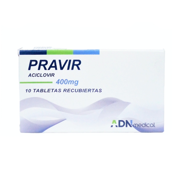 Pravir Aciclovir 400Mg X 10 Tabletas Adnmedical