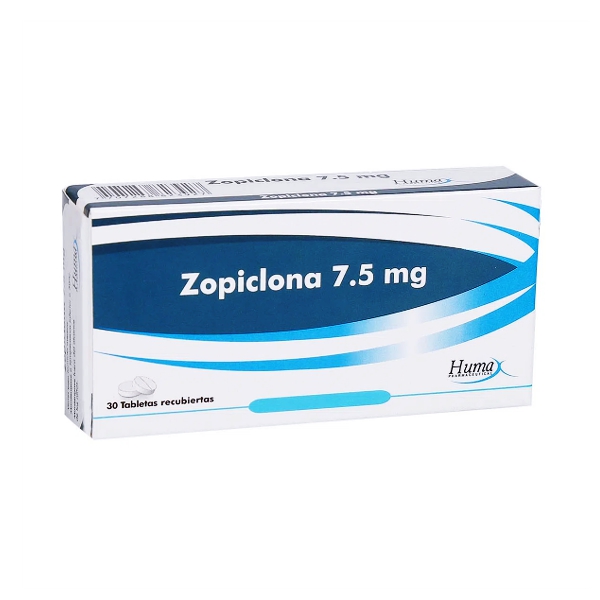 Zopiclona 7.5Mg X 30 Tabletas Humax