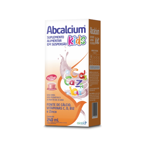 Abcalcium Kids Jarabe Sabor Morango X 240Ml. Airela