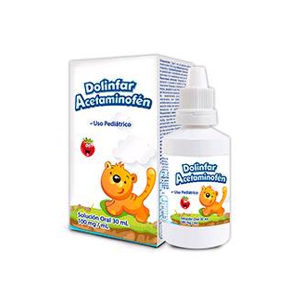 Acetaminofén Gotas Pediátrico 100Mg/Ml X 30Ml Dolinfar