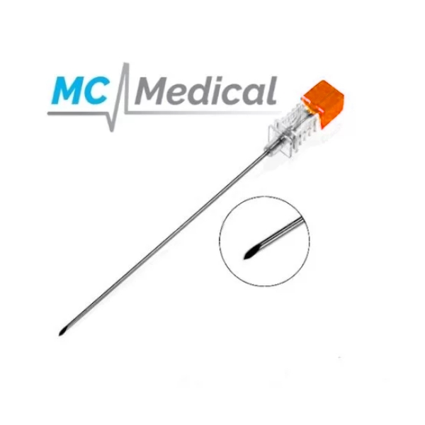 Aguja Espinal Biselada G-25 X 90Mm. Mc Medical