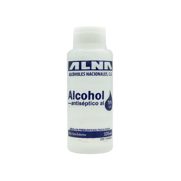 Alcohol Antiséptico 70% 120Ml Alna