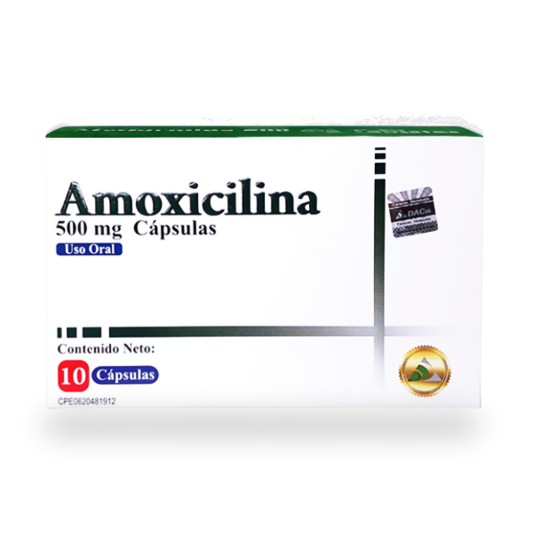 Amoxicilina 500Mg X 10 Cápsulas Dac55
