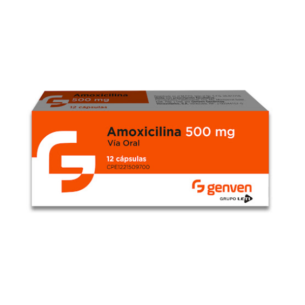 Amoxicilina 500Mg X 12 Cápsulas Genven