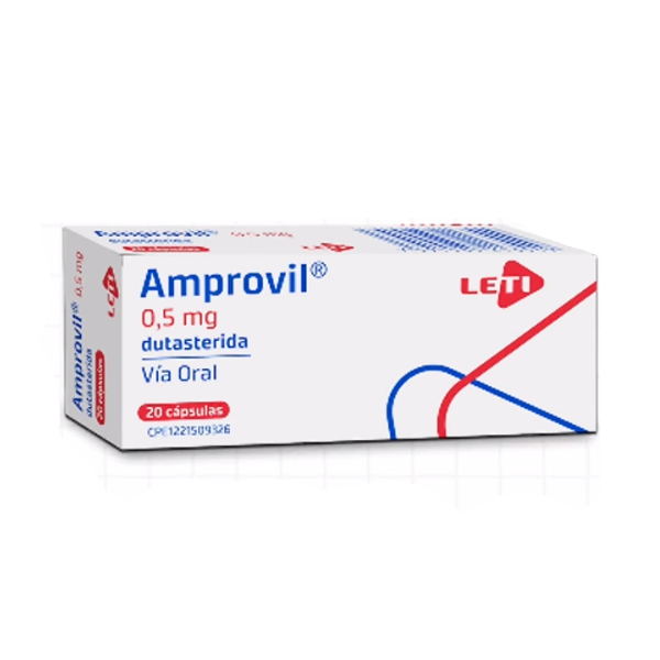 Amprovil Dutasteride 0.5Mg X 20 Cápsulas Leti