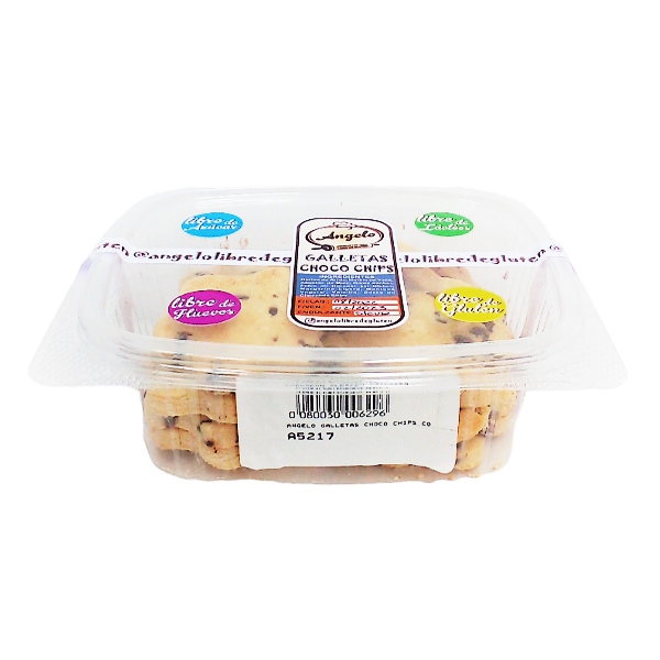 Angelo Galletas Choco Chips Con Stevia. 150Gr