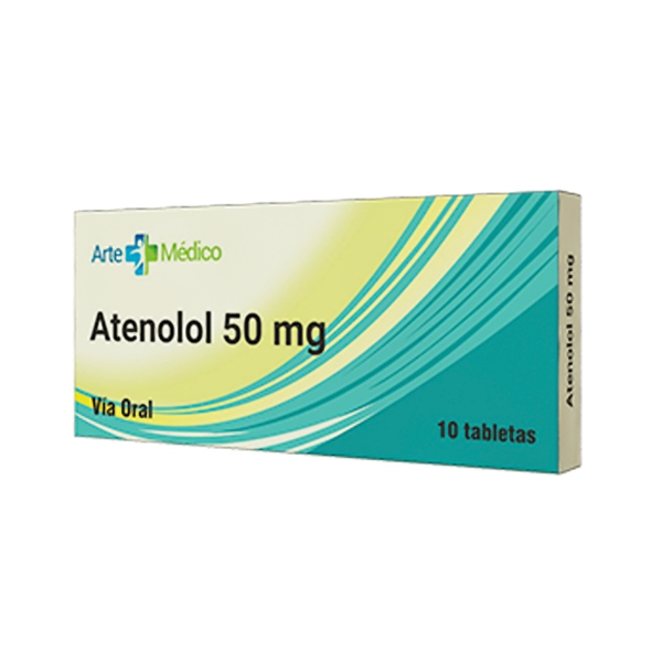 Atenolol 50Mg X 10 Tabletas Arte Médico