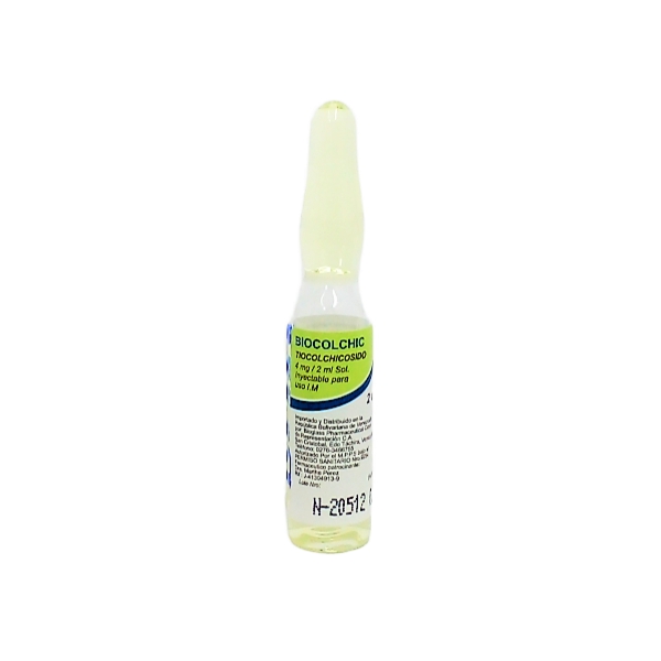 Biocolchic Tiocolchicósido Ampolla 4Mg/2Ml I.M Bioglas