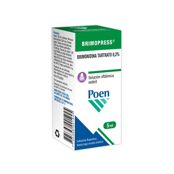 Brimopress Brimonidina 0.2% Solución OftálmicaX 5Ml Poen