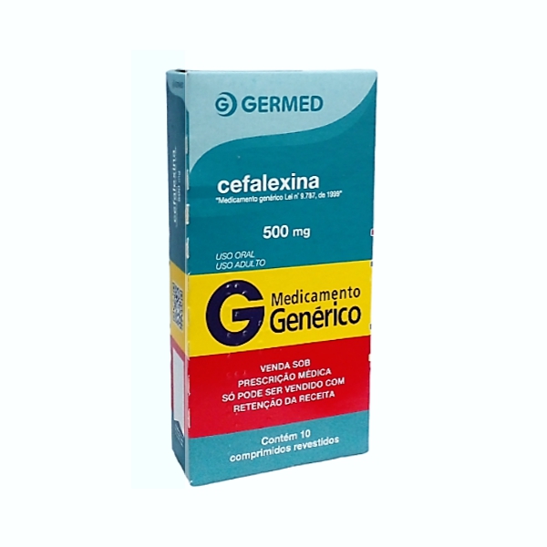 Cefalexina 500Mg X 10 Comprimidos Germed