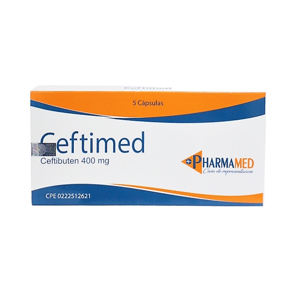 Ceftimed Ceftibuteno 400Mg X 5 Cápsulas Pharmamed