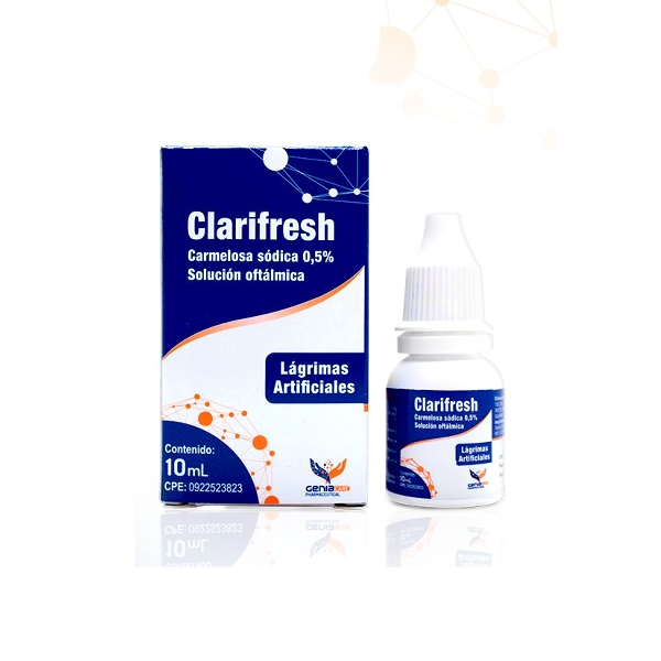 Clarifresh Carmelosa Sódica 0.5% Solución Oftálmica X 10Ml Geniacare