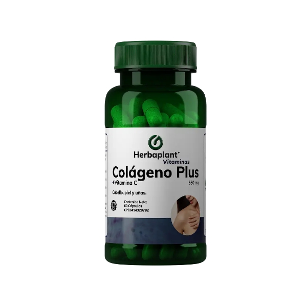 Colágeno Plus Colágeno Hidrolizado+Vitamina C 550Mg X 60 Cápsulas Herbaplant