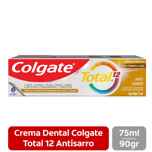 Colgate Crema Dental Total Anti Sarro 90Ml