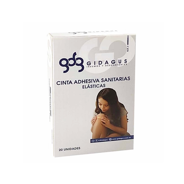 Curitas Adhesiva Sanitarias Elástica X 20 Unidades Gidagus