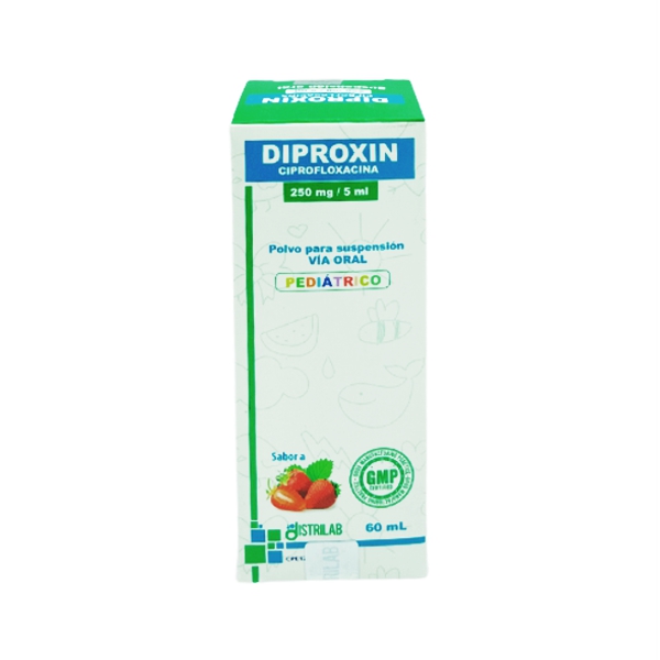 Diproxin Ciprofloxacina Suspensión Pediátrico 250Mg/5Ml X 60Ml Distrilab