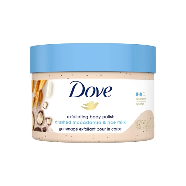 Dove Exfoliating Body Macadamia Rice Milk 298Ml