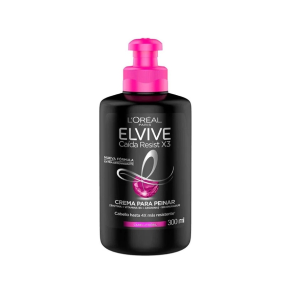 Elvive Crema Para Peinar Caida Resist X3. 300Ml