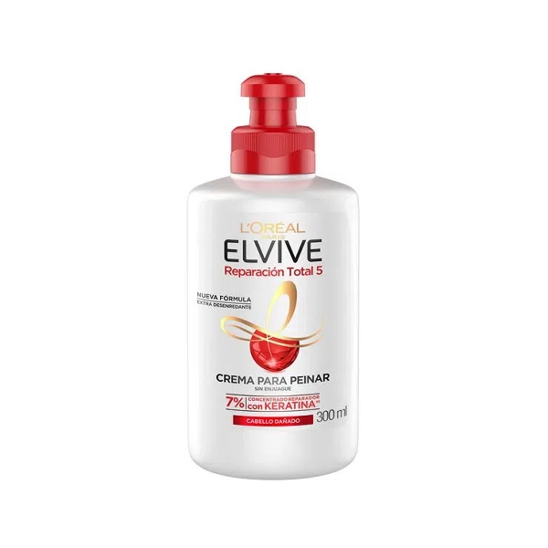Elvive Crema Para Peinar Reparación Total 5. 300Ml