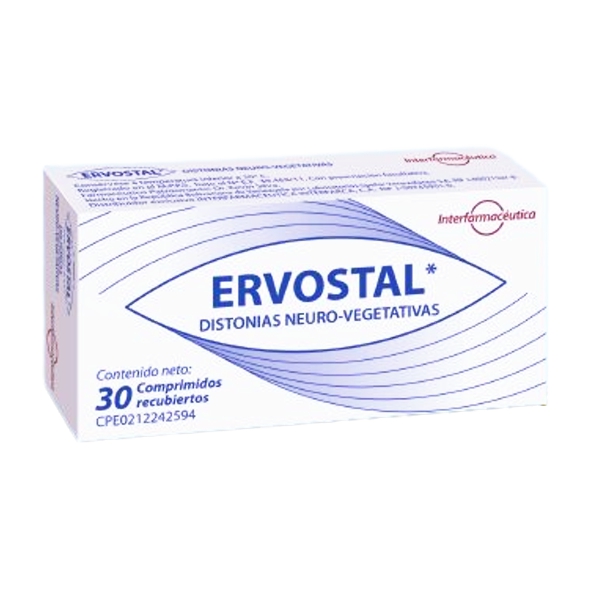 Ervostal Distonias Neuro-Vegetativas X30 Comprimidos