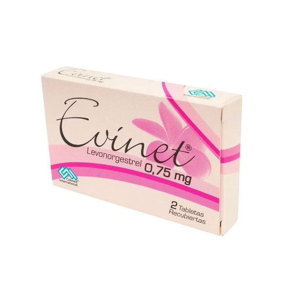 Evinet Levonorgestrel 0.75Mg X 2 Tabletas Colmed