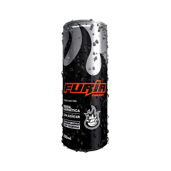 Furia Bebida Energética Con Azúcar 250Ml.