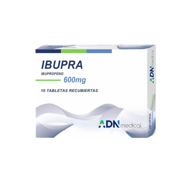 Ibupra Ibuprofeno 600Mg X 10 Tabletas Adn Medical
