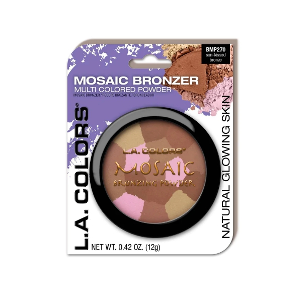 L.A. Colors Polvo Bronzer Mosaic Sun-Kissed Bronze - Imagen 3
