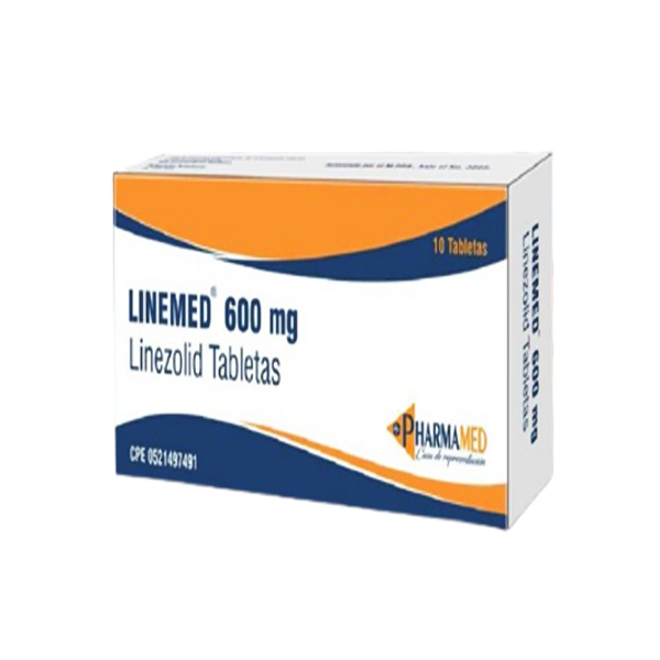 Linemed Linezolid 600Mg X 10 Tabletas Pharmamed Farmadon La