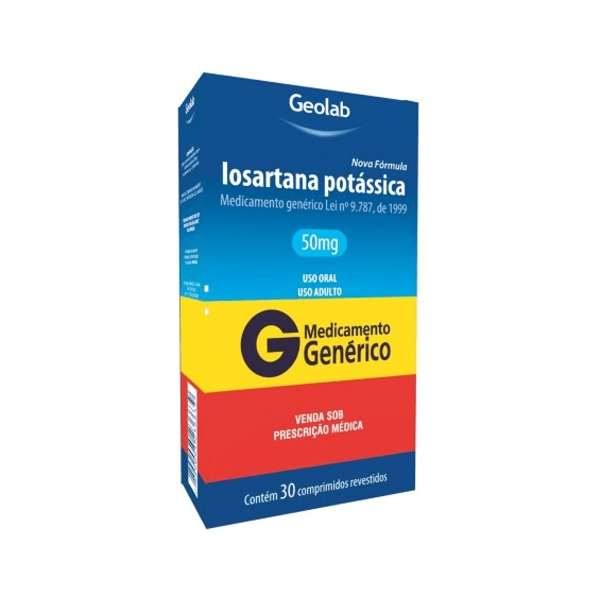 Losartán Potásico 50Mg X 30 Comprimidos Geolab