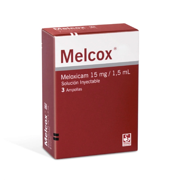 Melcox Meloxicam Ampolla 15Mg/1.5Ml I.M X3Ampolla Siegfried