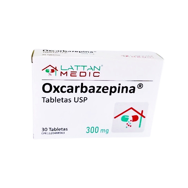 Oxcarbazepina 300Mg X 30 Tabletas Lattan Medic