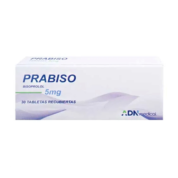 Prabiso Bisoprolol 5Mg X 30 Tabletas Adn Medical