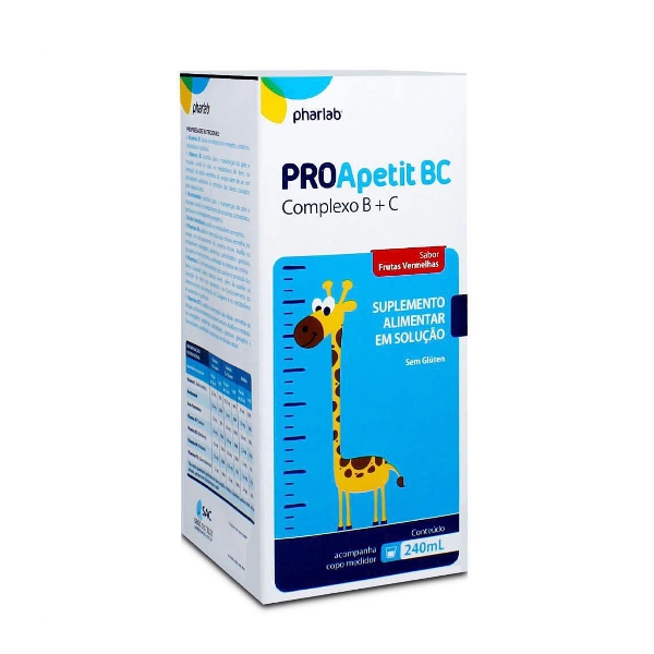 Proapetit BC Complejo B + Vitamina C Jarabe X 240Ml Pharlab