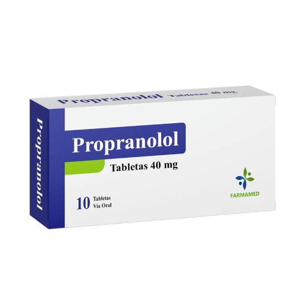 Propranolol 40Mg X 10 Comprimidos Farmamed
