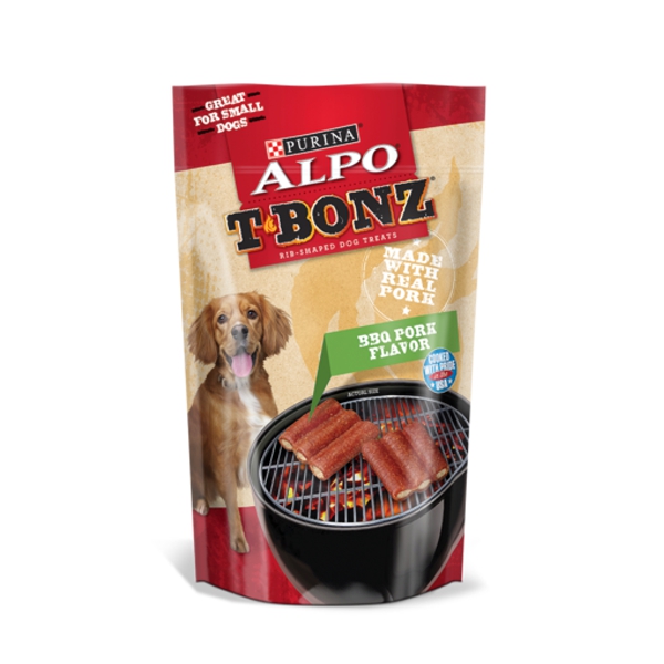 Purina Alpo Tbonz/Bbq Pork Flavor X 128Gr
