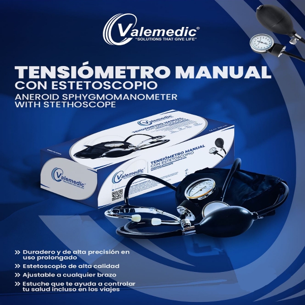 Valemedic Tensiómetro Manual Con Estetoscopio. - Imagen 2
