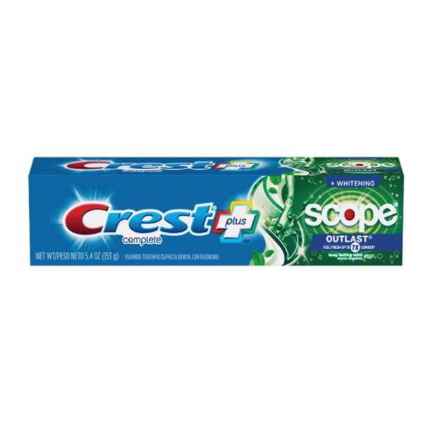 Crest Plus Crema Dental Scope Outlast 153Gr