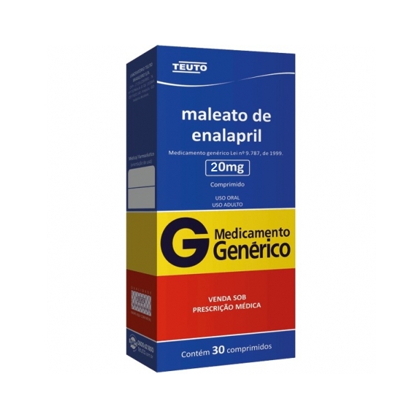 Enalapril 20Mg X 30 Comprimidos Teuto