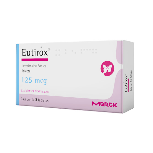Eutirox Levotiroxina 125Mg X 50 Tabletas Merck