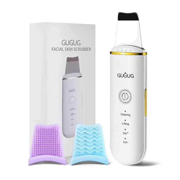 Gugug Facial Skin Scrubber Espátula Ultrasónica Removedora De Puntos Negros