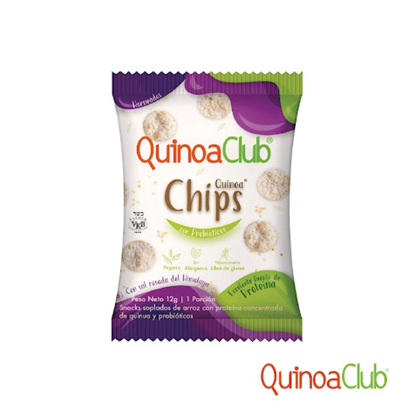 Quinoaclud Chips Con Quinoa Proteina Concentrada/Probioticos 12Gr.