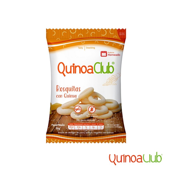 Quinoaclud Rosquitas Con Quinoa/Probioticos 15Gr.