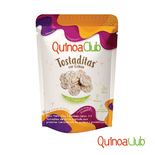 Quinoaclud Tostaditas De Arroz Con Quinoa/Probioticos 45Gr.