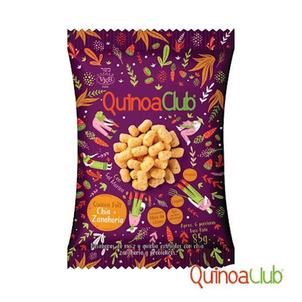 Quinoaclud Zanahoria/Chia Puff 85Gr.